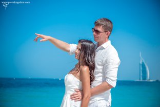 Любовная историия,море,Парус,счастье,фотосессии в Дубаи молодожёнов,фотограф в Дубай Плевако Галина